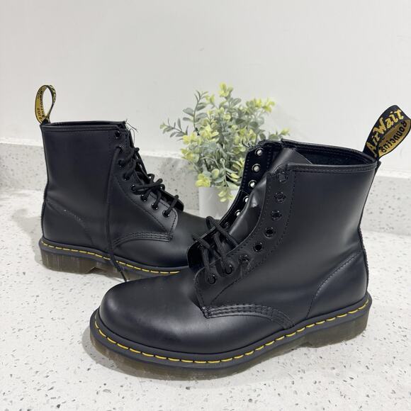 Dr. Martens Other - Dr. Martens 1460 8-eye boots in black smooth leather Men’s 9 Women’s 10